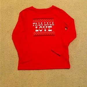 Cat & Jack Long Sleeve Christmas T-Shirt